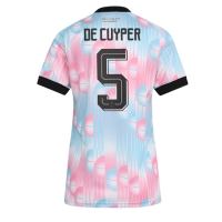 Camiseta Bélgica Maxim De Cuyper #5 Segunda Equipación Replica Mundial 2026 para mujer mangas cortas